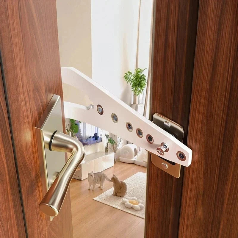 Snuffle Snouts Punch-Free Pet Door Opener Adjustable Cat Door Holder Latch Easy Installation Pet Flap Door for Dog Cats Pet Supplies