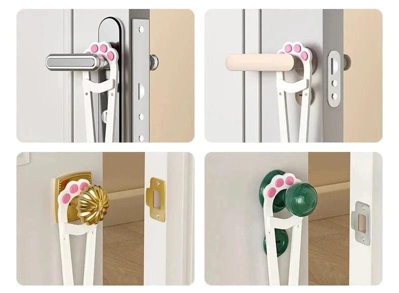 Snuffle Snouts Punch-Free Pet Door Opener Adjustable Cat Door Holder Latch Easy Installation Pet Flap Door for Dog Cats Pet Supplies