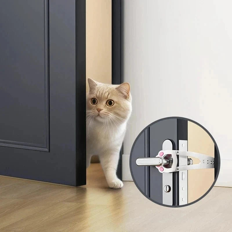 Snuffle Snouts Punch-Free Pet Door Opener Adjustable Cat Door Holder Latch Easy Installation Pet Flap Door for Dog Cats Pet Supplies