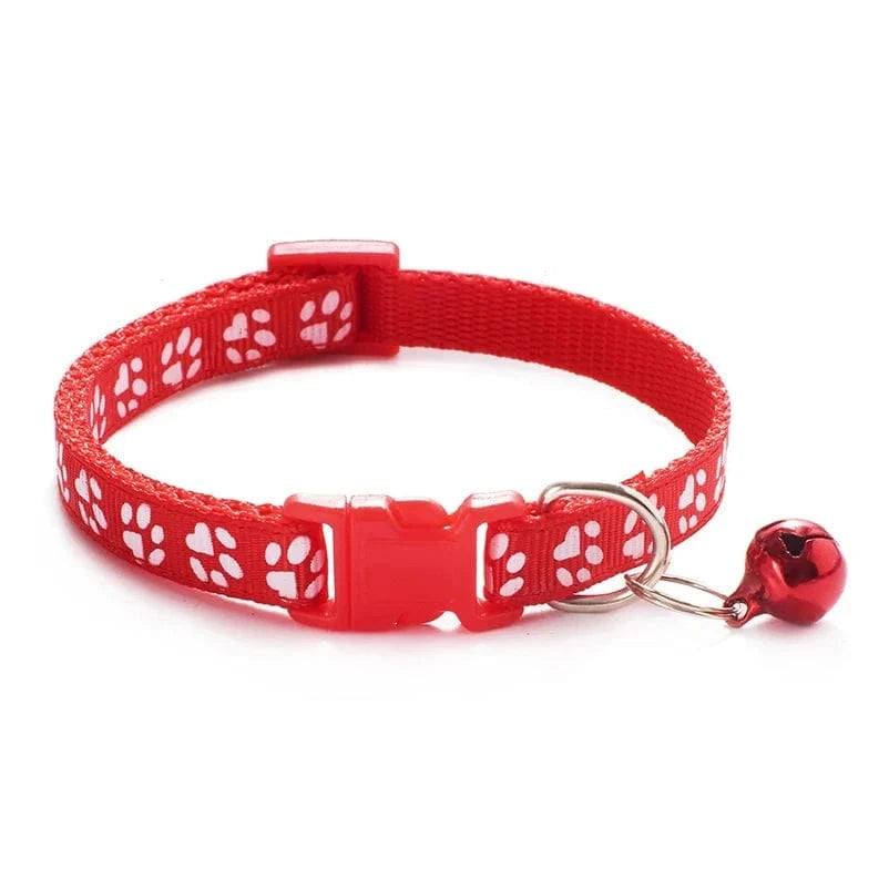 Snuffle Snouts red Hot pet for cat bell collar dog print cat collar multi-color optional necklace ring cat rope collar pet supplies