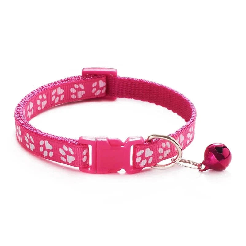 Snuffle Snouts rose red Hot pet for cat bell collar dog print cat collar multi-color optional necklace ring cat rope collar pet supplies