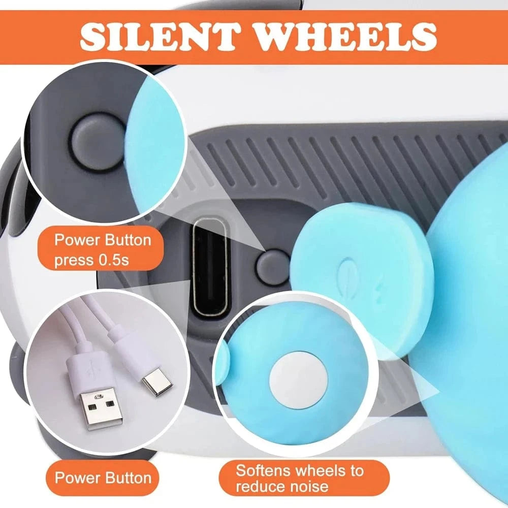 Snuffle Snouts Smart Cat Toy 2 Modes Automatic Moving Remote Controlled Toy Car for Cats Dogs Interactive Playing Kitten Training Pet Supplies
