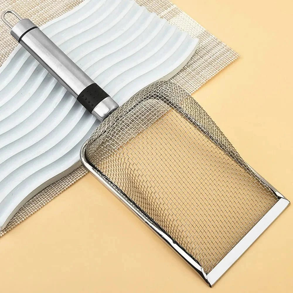 Snuffle Snouts stainless steel Stainless Steel Cat Litter Scoop-Durable, Easy Clean, Ergonomic Handle, Rust-Resistant, Ideal for Quick Waste Removal