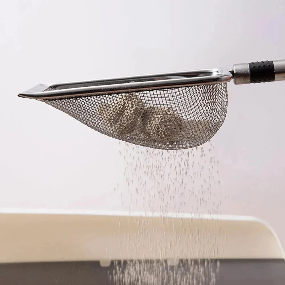 Snuffle Snouts stainless steel Stainless Steel Cat Litter Scoop-Durable, Easy Clean, Ergonomic Handle, Rust-Resistant, Ideal for Quick Waste Removal