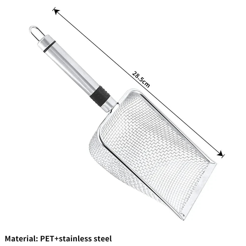 Snuffle Snouts stainless steel Stainless Steel Cat Litter Scoop-Durable, Easy Clean, Ergonomic Handle, Rust-Resistant, Ideal for Quick Waste Removal