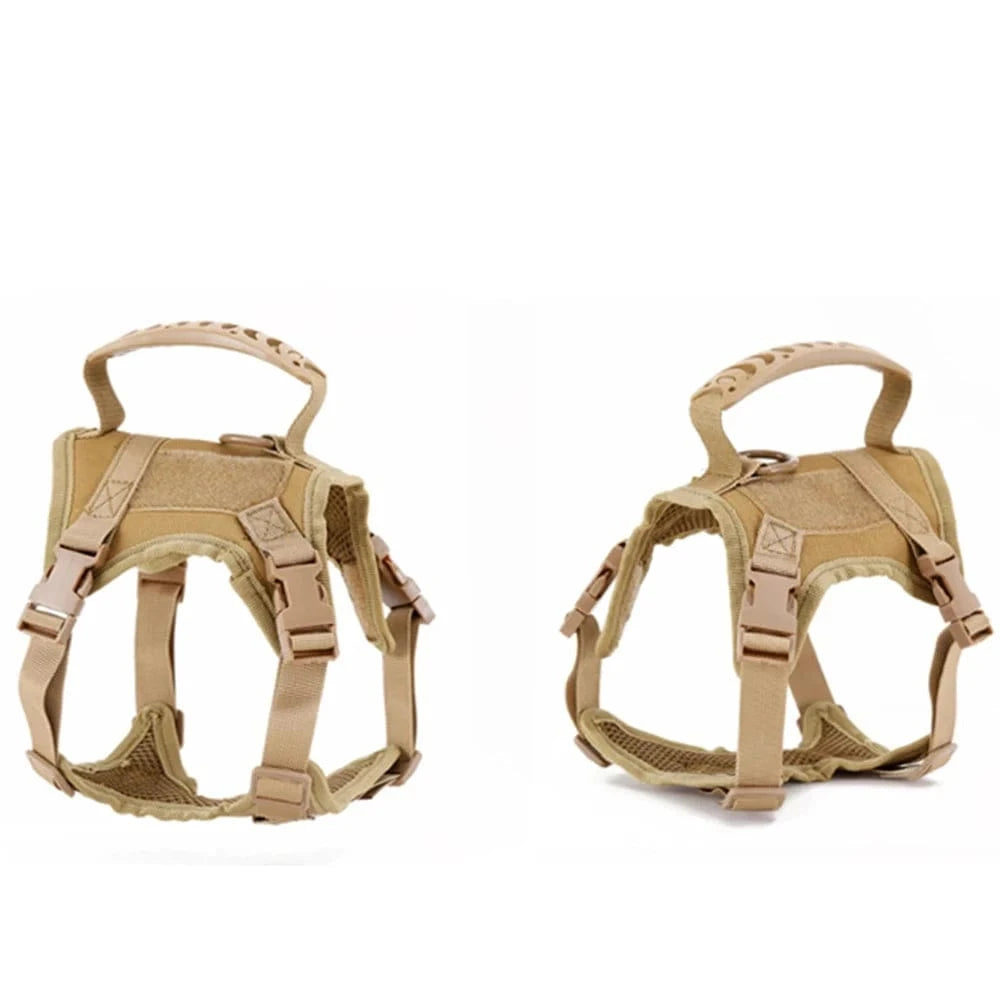 Snuffle Snouts Tactical Cat Harness For Walking Escape Proof Adjustable Pet Vest Harness Soft Mesh With Control Handle For Large Cat Small Dog