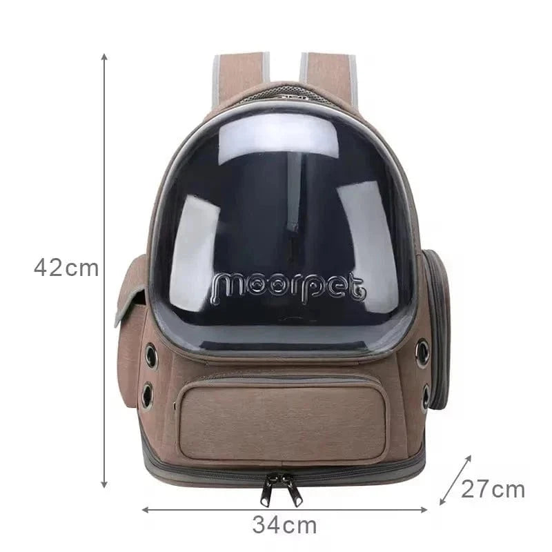 Snuffle Snouts Transparent Pet Cat Carrier Bag Outdoor Travel Backpack for Cats Small Dogs Breathable Cat Carrying Bag Pet Supplies