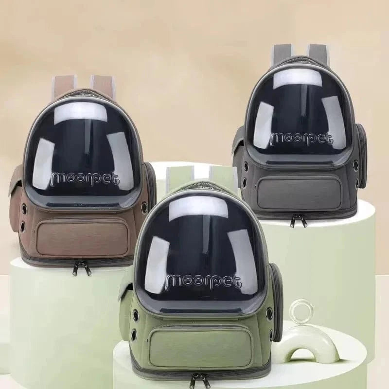 Snuffle Snouts Transparent Pet Cat Carrier Bag Outdoor Travel Backpack for Cats Small Dogs Breathable Cat Carrying Bag Pet Supplies