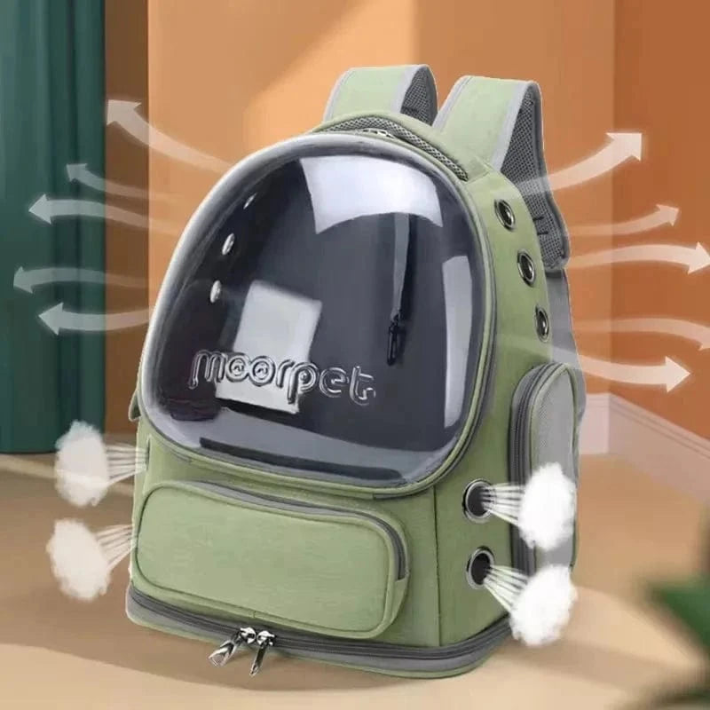 Snuffle Snouts Transparent Pet Cat Carrier Bag Outdoor Travel Backpack for Cats Small Dogs Breathable Cat Carrying Bag Pet Supplies