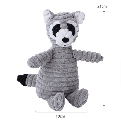 Snuffele Snouts Pluizerig Dieren Piepend Raccoon Fluffy Animals Squeaky