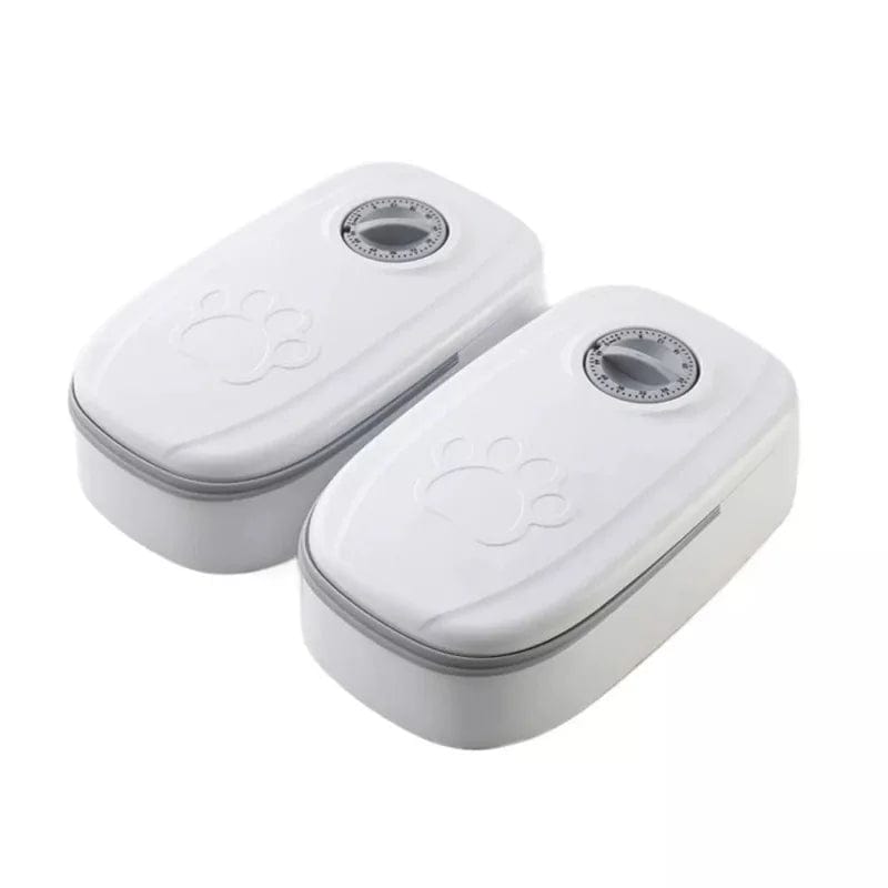 Snuffele Snouts Water en Eten Voeder 2PCS gray Water and Food Feed