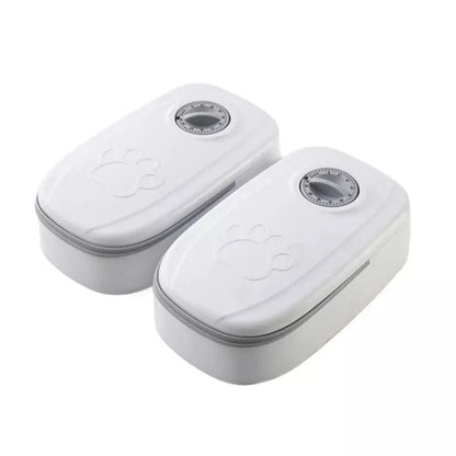 Snuffele Snouts Water en Eten Voeder 2PCS gray Water and Food Feed