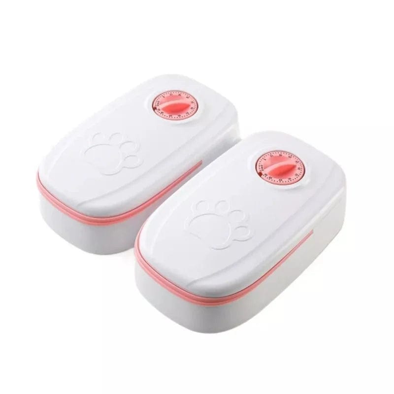 Snuffele Snouts Water en Eten Voeder 2PCS pink Water and Food Feed