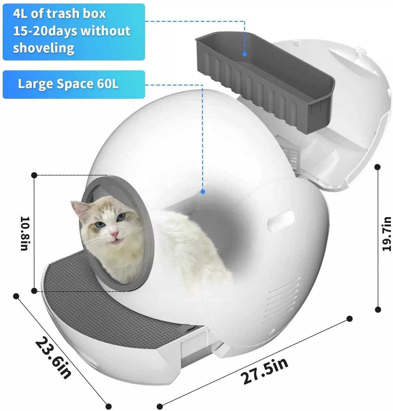 Snuffele Snouts Zelfreinigende KattenBak Litter Box