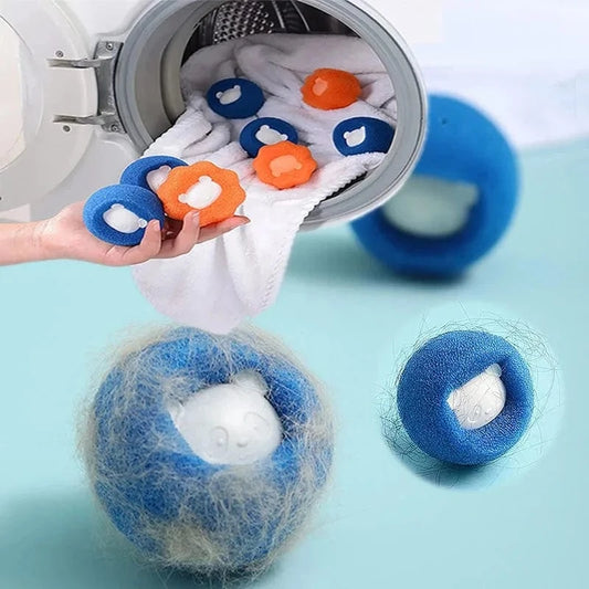 Snuffle Snouts 1-5pcs Pet Hair Remover Reusable Ball Laundry Washing Machine Filter Wool Sticker Cat Hair Remover Pet Fur Lint Catcher Home