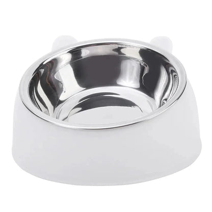 Snuffle Snouts 100ML Cat Dog Bowl 15 Degrees Raised Non Slip Puppy Base Cat Food Drinking Water Feeder Tilt Safeguard Neck Pet Bowl Accessories