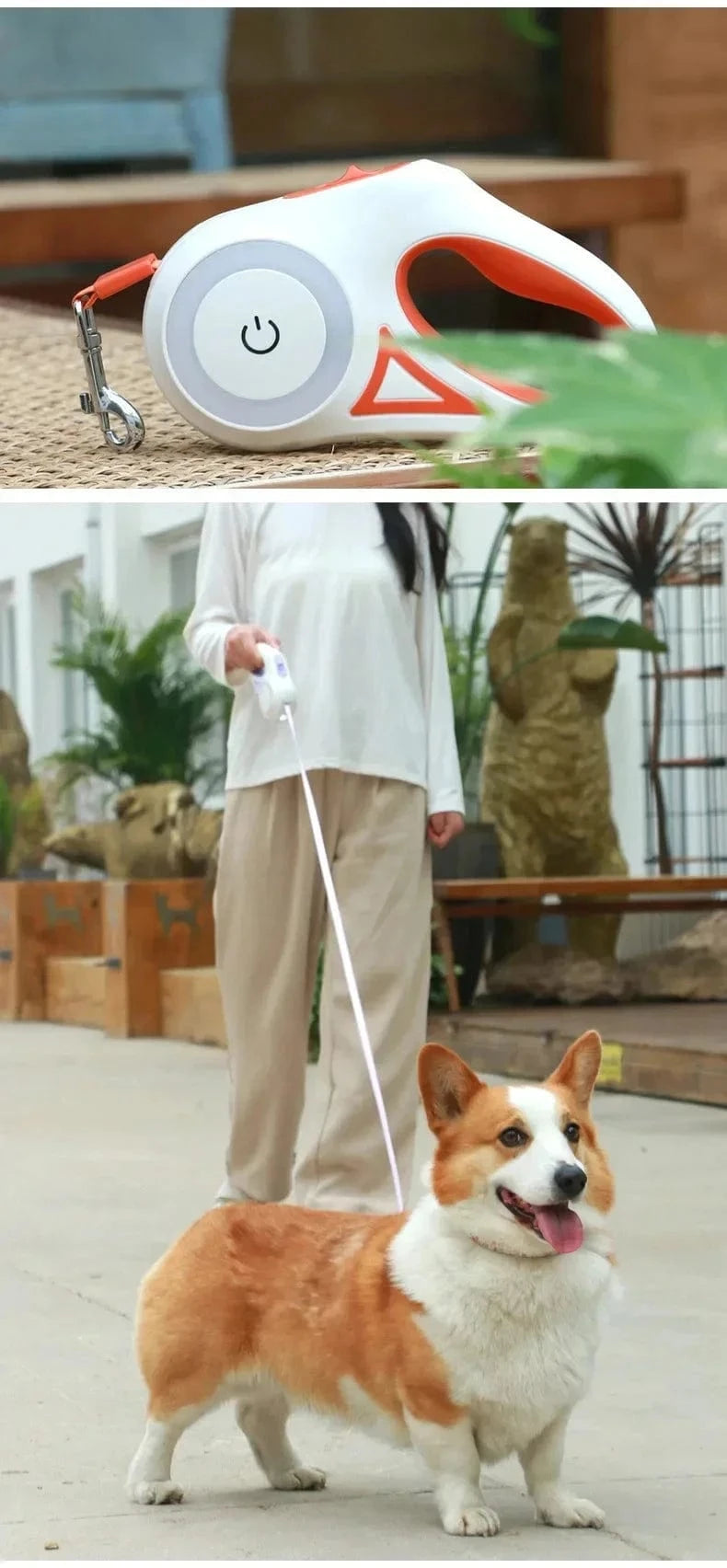 Snuffle Snouts 2025 LED Retractable Leash with light for Puppies Small Medium 2 dogs Cats Pet Harness straps collar Accessories 3m 5m Roulette