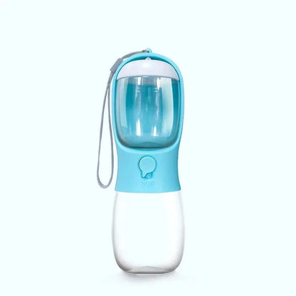 Snuffle Snouts 300ML add 100g Blue / CHINA Portable Water Bottle For Dogs Puppy Drinking Bottle Travel Pet Drinker Leakproof Dog Bowl Food Containers Dog Accessories