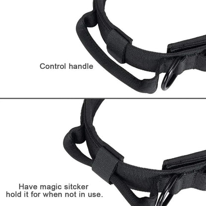 Snuffle Snouts Big Dog Harness Vest Breathable Easy Handle Tactics Dog Collar Medium Strong Nylon Elastic Pet Dog Leash