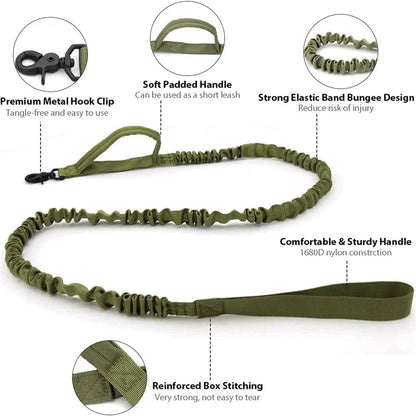 Snuffle Snouts Big Dog Harness Vest Breathable Easy Handle Tactics Dog Collar Medium Strong Nylon Elastic Pet Dog Leash