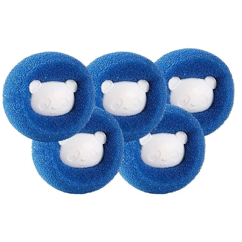 Snuffle Snouts Blue-5PCS 1-5pcs Pet Hair Remover Reusable Ball Laundry Washing Machine Filter Wool Sticker Cat Hair Remover Pet Fur Lint Catcher Home