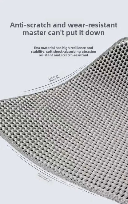 Snuffle Snouts Cat Litter Mat Double Layer Cat Litter Box Waterproof Mat Non-slip Sand Cat Foldable Pad Washable Mat Pet Clean Supplies