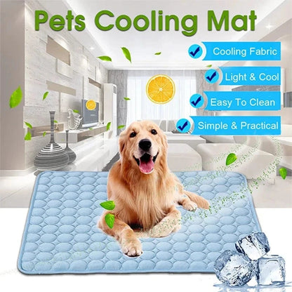 Snuffle Snouts Dog Mat Cooling Summer Pad Mat For Dogs Cat Blanket Sofa Breathable Pet Dog Bed Summer Washable For Small Medium Large Dogs Car