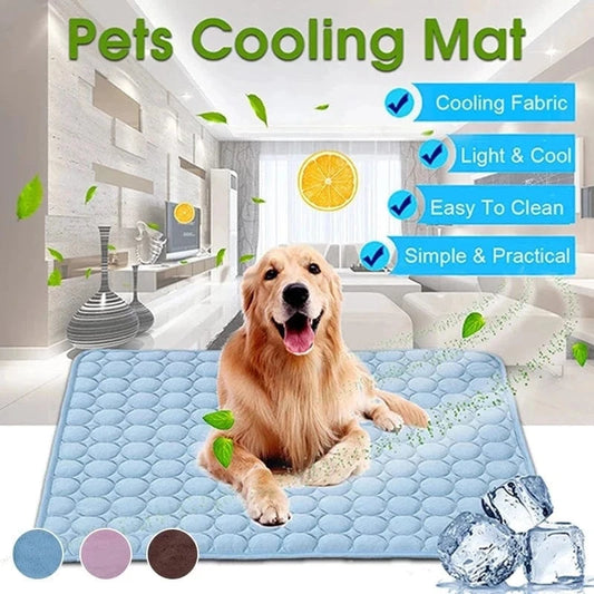 Snuffle Snouts Dog Mat Cooling Summer Pad Mat For Dogs Cat Blanket Sofa Breathable Pet Dog Bed Summer Washable For Small Medium Large Dogs Car