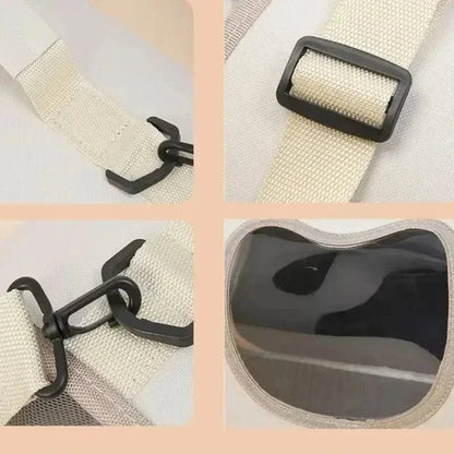 Snuffle Snouts Expandable 3-in-1 Cat Carrier Bag Lightweight Foldable Handheld Tote with Privacy Cover for Small Cats Dogs Travel Accessories