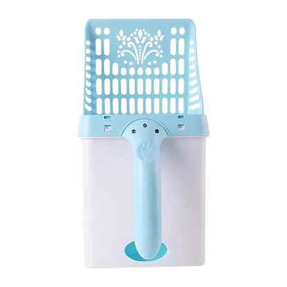 Snuffle Snouts Litter Scooper With Holder Large Capacity Portable Litter Box Scooper Multifunctional Pet Accessories For Small Animal Kitten