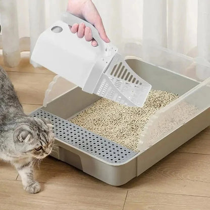 Snuffle Snouts Litter Scooper With Holder Large Capacity Portable Litter Box Scooper Multifunctional Pet Accessories For Small Animal Kitten