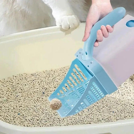 Snuffle Snouts Litter Scooper With Holder Large Capacity Portable Litter Box Scooper Multifunctional Pet Accessories For Small Animal Kitten