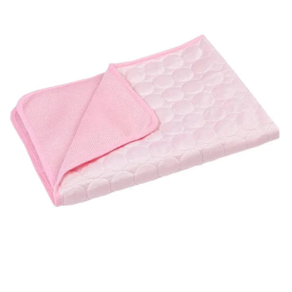 Snuffle Snouts mesh cloth pink / S 50x40 cm Dog Mat Cooling Summer Pad Mat For Dogs Cat Blanket Sofa Breathable Pet Dog Bed Summer Washable For Small Medium Large Dogs Car