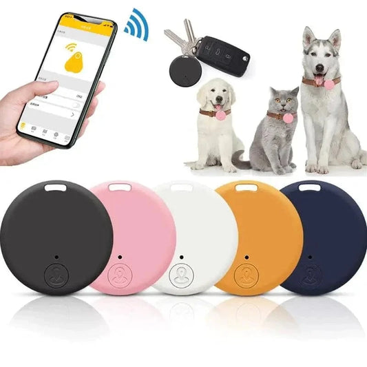 Snuffle Snouts Mini GPS Locator AntiLost Alarm Wallet Keychain Smart Tag Bluetooth-Compatible Tracer Keychain Dog Pet Child Tracker Key Finder