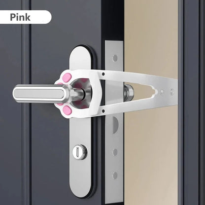 Snuffle Snouts Pink Punch-Free Pet Door Opener Adjustable Cat Door Holder Latch Easy Installation Pet Flap Door for Dog Cats Pet Supplies