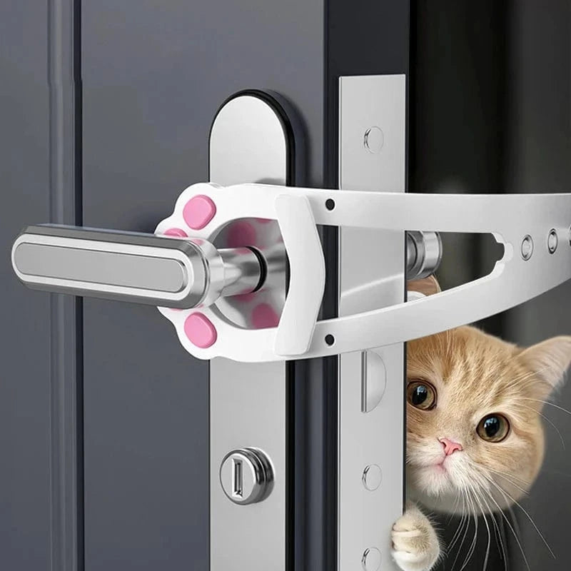 Snuffle Snouts Punch-Free Pet Door Opener Adjustable Cat Door Holder Latch Easy Installation Pet Flap Door for Dog Cats Pet Supplies