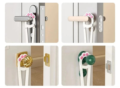 Snuffle Snouts Punch-Free Pet Door Opener Adjustable Cat Door Holder Latch Easy Installation Pet Flap Door for Dog Cats Pet Supplies