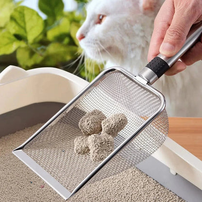 Snuffle Snouts stainless steel Stainless Steel Cat Litter Scoop-Durable, Easy Clean, Ergonomic Handle, Rust-Resistant, Ideal for Quick Waste Removal
