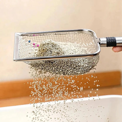 Snuffle Snouts stainless steel Stainless Steel Cat Litter Scoop-Durable, Easy Clean, Ergonomic Handle, Rust-Resistant, Ideal for Quick Waste Removal