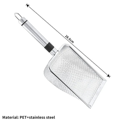 Snuffle Snouts stainless steel Stainless Steel Cat Litter Scoop-Durable, Easy Clean, Ergonomic Handle, Rust-Resistant, Ideal for Quick Waste Removal