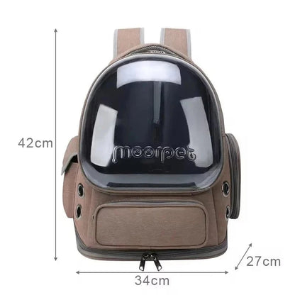 Snuffle Snouts Transparent Pet Cat Carrier Bag Outdoor Travel Backpack for Cats Small Dogs Breathable Cat Carrying Bag Pet Supplies