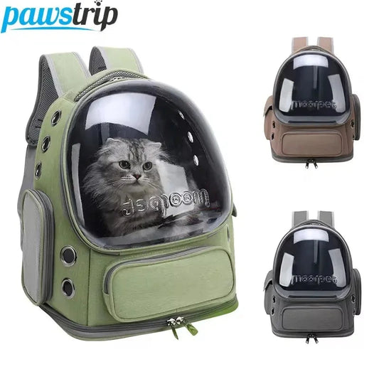 Snuffle Snouts Transparent Pet Cat Carrier Bag Outdoor Travel Backpack for Cats Small Dogs Breathable Cat Carrying Bag Pet Supplies